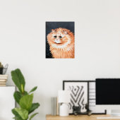 Getigelte Katze, Louis Wain Poster (Heimbüro)