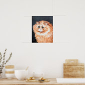 Getigelte Katze, Louis Wain Poster (Küche)