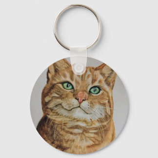 Getigerte Katze am Schlüsselanhänger