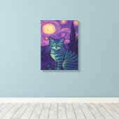 getigerte Katze Leinwanddruck (Insitu (Holzboden))