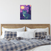 getigerte Katze Leinwanddruck (Insitu (Schlafzimmer))