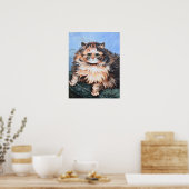 Getigerte Katze, Louis Wain Poster (Küche)