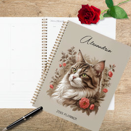 Getigerte Katze Planer