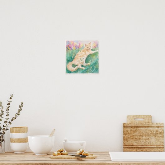 Getigerte Katze Poster (Küche)