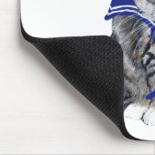 Getigerte Katze Seemann Mousepad (Ecke)
