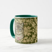 Getigerte Katze Tasse (Vorderseite Links)