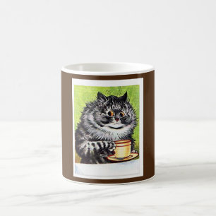 Getigerte Katzentasse, Louis Wain,  Kaffeetasse