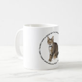 Getigerte Katzenwünsche Kaffeetasse (Vorderseite Links)