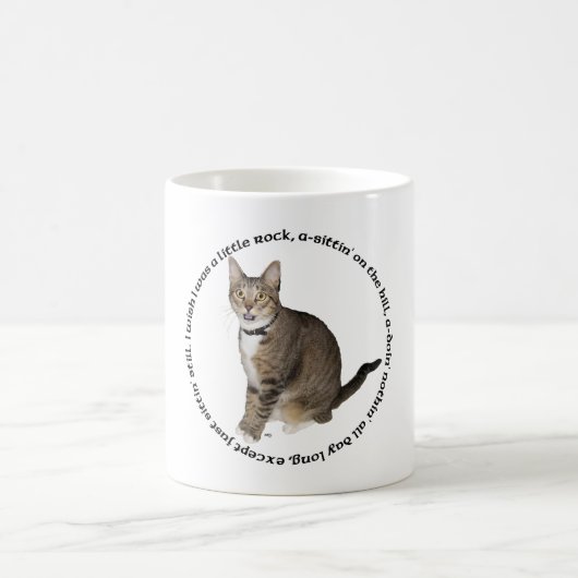 Getigerte Katzenwünsche Kaffeetasse (Mittel)