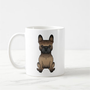 Getigerter Französischer Bulldogge / Französische Kaffeetasse