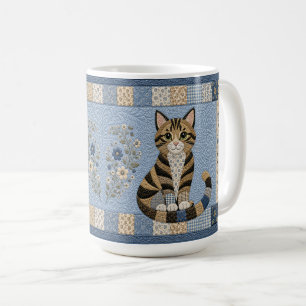 Getigerter Katzenquilt Kaffeetasse