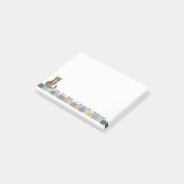 Getigerter Katzenquilt personalisieren Post-it Klebezettel (angewinkelt)