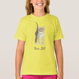 Getigertes gelbes Kätzchen T-Shirt