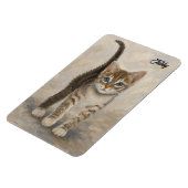Getigertes Kätzchen Magnet (Linke Seite)