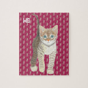 Getigertes Kätzchen Puzzle