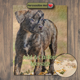 Getigertes Welpenprofil Porträt Puzzle