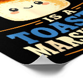 Getoastete Marshmallow-Lagerfeuer-S'mores  Poster (Ecke)