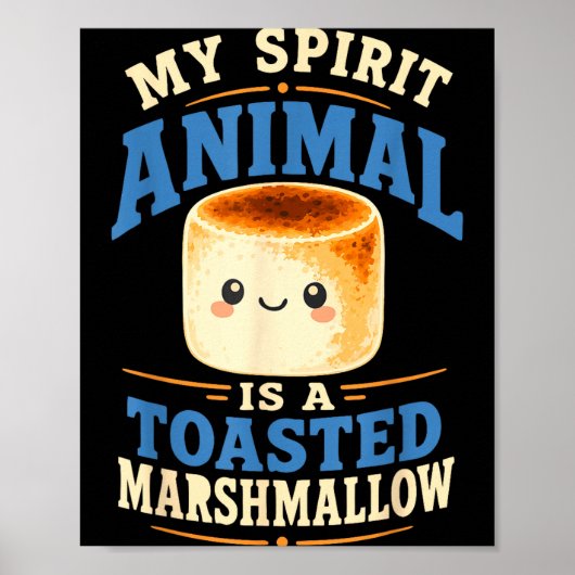 Getoastete Marshmallow-Lagerfeuer-S'mores  Poster (Vorne)