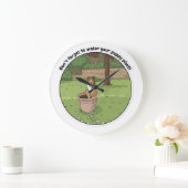 Getopfter Sheltie Große Wanduhr (Zuhause)