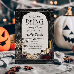 Getötet nach Party Einladung Vintages Halloween-Pa