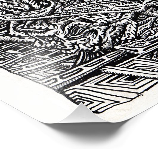 Getragen von Brian Benson Fotodruck (Ecke)