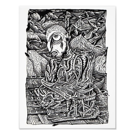 Getragen von Brian Benson Fotodruck (Vorne)