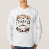 Getragen von Coffee Papa und Witzen T-Shirt (Vorderseite)