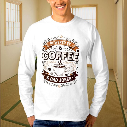 Getragen von Coffee Papa und Witzen T-Shirt
