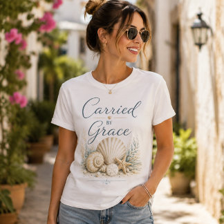 Getragen von Gnade – Küsten Inspiration Tri-Blend Shirt