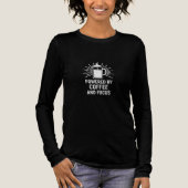 Getragen von Kaffee und Focus Tri-Blend Shirt (Vorderseite)