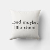 Getragen von Kaffee und Überdenken Kissen (Rückseite)