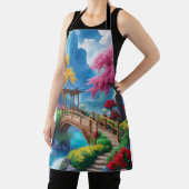 "Getragen weg - Fantasy Türkis River" Schürze (InSitu)