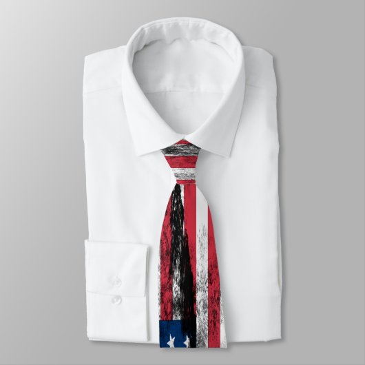 Getragene Krawatte USA Kampf (Gebunden)