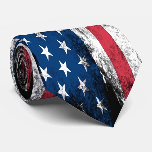 Getragene Krawatte USA Kampf (Gerollt)