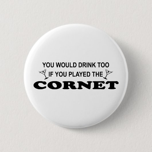 Getränk-auch - Kornett Button (Vorderseite)