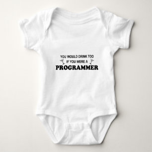Getränk-auch - Programmierer Baby Strampler