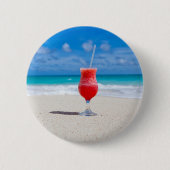 Getränk auf Strandknopf Button (Vorderseite)