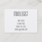 Getränk-Gläser Visitenkarte (Rückseite)