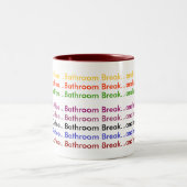 Getränk-Kaffee-… Badezimmer-Bruch… und Zweifarbige Tasse (Mittel)