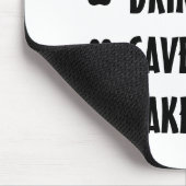 Getränk-Kaffee, retten Tiere, nehmen Nickerchen Mousepad (Ecke)