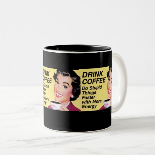 Getränk-Kaffee Zweifarbige Tasse (VorderseiteRechts)