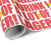 Getränk-Lager-Leben Geschenkpapier (Rolleneckpunkt)