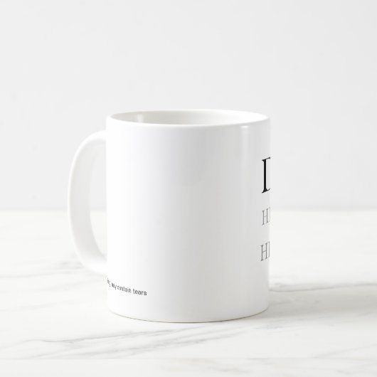 Getränk mit mir Les Miserables Schale Kaffeetasse (Vorderseite Links)