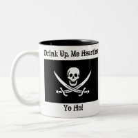 Getränk oben, ich Hearties Yo Ho!