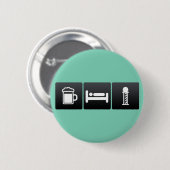 Getränk, Schlaf und Friseursalons Button (Vorne & Hinten)