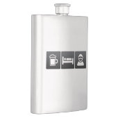 Getränk, Schlaf und Schnee-Boarding Flachmann (Rechts)