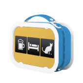 Getränk, Schlaf und Tierärzte Brotdose (Links)