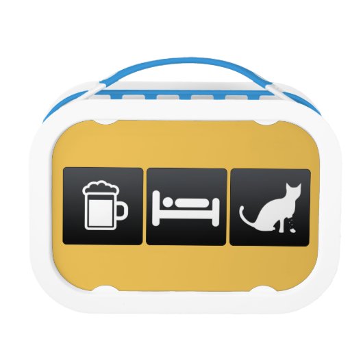 Getränk, Schlaf und Tierärzte Brotdose (Rückseite)