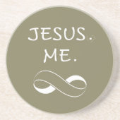 Getränk-Untersetzer christlicher Jesus ich Untersetzer (Vorne)