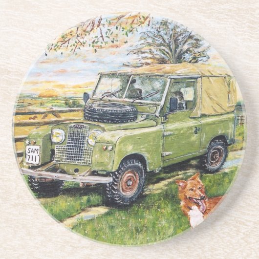 Getränk-Untersetzer des Sandsteins heißer Untersetzer (Vorne)